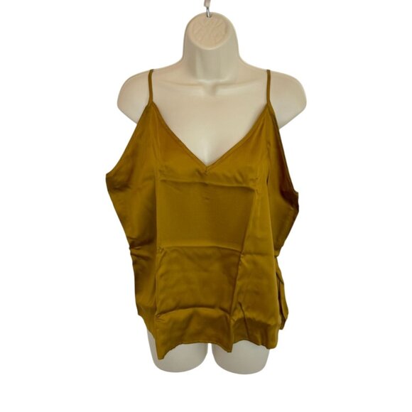 Ettitude Sateen Cami in Gold Camomille NWT - Size XL - Picture 2 of 7